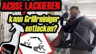 Kann der GRILLREINIGER meine ACHSE entlacken Wir testen den CHASSISLACK vom KorrosionsschutzDepot [upl. by Alakam630]