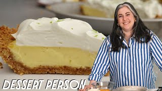 CLAIRE SAFFITZ PERFECT KEY LIME PIE RECIPE  DESSERT PERSON [upl. by Annoiek]