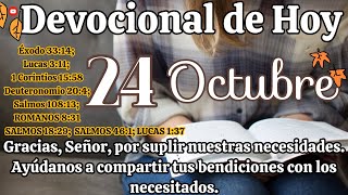 Devocional de hoy 24 Octubre  Devocionales cristianos  Devocionales diarios  Devocional [upl. by Zachar]