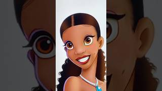 New Tiana transformation art disney digitalart shorts [upl. by Soirtimid]