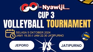 🔴 LIVE STREAMING VOLLEYBALL TURNAMEN GO NYAWIJI CUP 3 2024 DSN BLIMBING JEPORO VS JATIPURNO [upl. by Arabelle514]