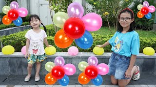 Trò chơi bóng bay nước tưới cây cực vui Ahaha 💎 AnAn ToysReview TV 💎 [upl. by Inajna]