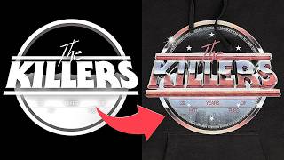 How I Designed Official Merch for The Killers Tour [upl. by Nilorac177]