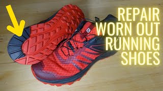 Simple DIY trainer heel repair Get 50 more life out of your running shoes [upl. by Niletac]