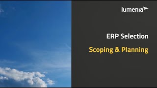 ERP Selection  ERP Scoping amp Planning [upl. by Atiniuq]