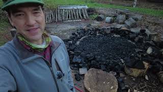 Small Farm Scale Open Pit Biochar Production [upl. by Rondi]