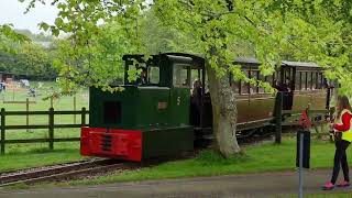 Bredgar amp Wormshill Railway Sittingbourne Kent Steam train ride through mini woods bluebells [upl. by Nyret]