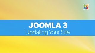 Joomla 3 Basics For Beginners  Updating your site [upl. by Aliel]