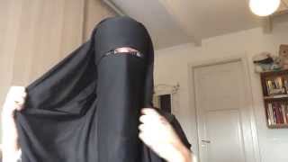 Niqab tutorial with eyebrows covered [upl. by Agretha]