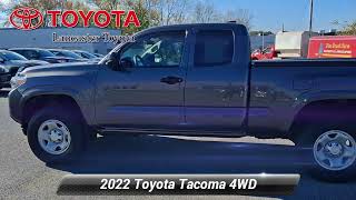 Certified 2022 Toyota Tacoma 4WD SR East Petersburg PA UMP828A [upl. by Kattie]