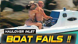 WORST BOAT FAILS AT HAULOVER INLET  BOAT ZONE [upl. by Pinebrook]