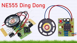 NE555 Doorbell Suite Electronic Production Doorbell Suite DIY Kit Ding dong doorbell PCB welding lab [upl. by Aleuname]