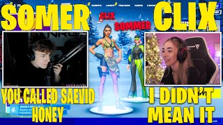 Clix Jealous With Sommerset For Calling Saevid Honey Fortnite [upl. by Laden799]