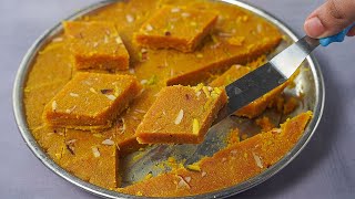 Suji Besan Barfi  Besan Suji Halwa Recipe  Yummy [upl. by Oirasan]