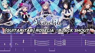 GUITAR TAB ROSELIA  BLACK SHOUT [upl. by Pickar]