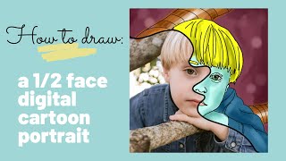 How to create a 12 cartoon digital portrait [upl. by Garvy]