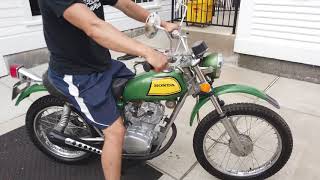 1972 Honda SL100 [upl. by Htenywg658]