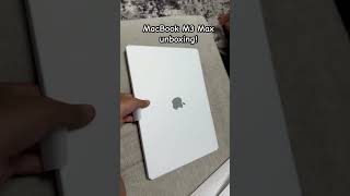 MacBook m3 max unboxing short [upl. by Nadean]