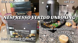 NESPRESSO VERTUO PLUS UNBOXING AND SET UP 2021  Simone Cristina [upl. by Atinev]