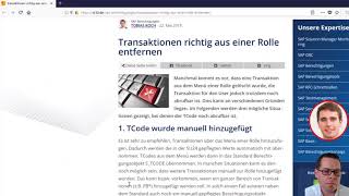 Transaktion aus SAP Rolle löschen  rz10de [upl. by Tiraj]