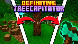 DEFINITIVE TREECAPITATOR ADDON PARA MINECRAFT BEDROCK 121  Best Addon For Minecraft PE 12123 [upl. by Rufe]