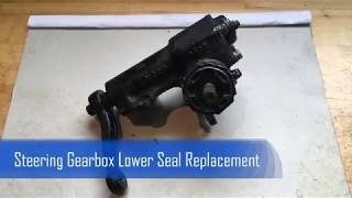 1987 Toyota Pickup 2WD  Steering Gear Housing Lower Seal Replacement [upl. by Klotz]