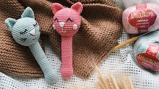 Chocalho de gatinho amigurumi [upl. by Fleischer]