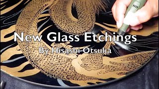 Etching Artwork on Glass by Hand with Artist Hisashi Otsuka [upl. by Nyltac]