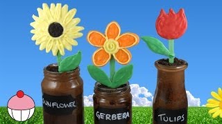 Nutella Flowerpot Jar Cupcakes for Mothers Day By Cupcake Addiction [upl. by Berget]