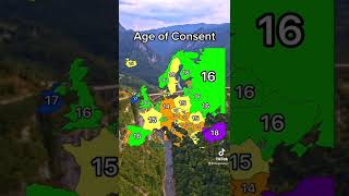 Age of Consent in Europe 😱 [upl. by Refiffej104]