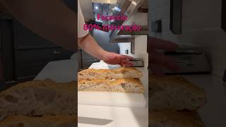 Focaccia 80 hydration with pizza dough cheftiagopelomundo pizza food pizzaiolo pizzalover [upl. by Cirala604]