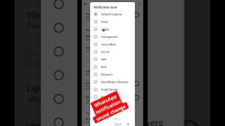WhatsApp notification sound change kaise kare shorts shortvideo whatsapp youtube [upl. by Pollard456]