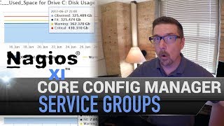 3 Nagios XI  Core Config Manager  Service Groups [upl. by Aidin]