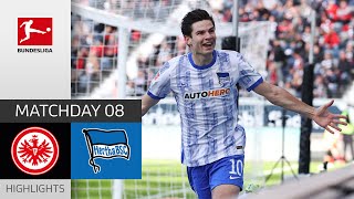 Eintracht Frankfurt  Hertha Berlin 12  Highlights  Matchday 8 – Bundesliga 202122 [upl. by Shirah]