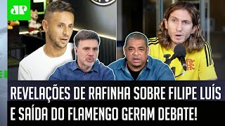 FALOU MESMO Rafinha FAZ REVELAÇÃO sobre Filipe Luís e SAÍDA do Flamengo e GERA DEBATE [upl. by Ecinuahs694]