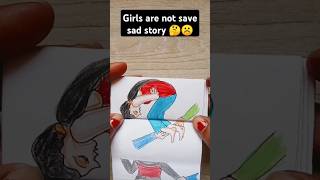 New paper folding art youtube short art girls are not save🤔🤔☹️☹️ [upl. by Towney]