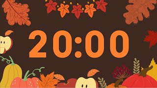 20Minute Thanksgiving Timer for Classrooms [upl. by Aiuqram496]