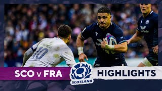 HIGHLIGHTS  Scotland v France  Guinness Mens Six Nations 2024 [upl. by Airliah]