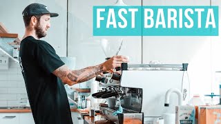 How to Make Coffee Faster Simple Tips to be a Better Barista [upl. by Goraud]