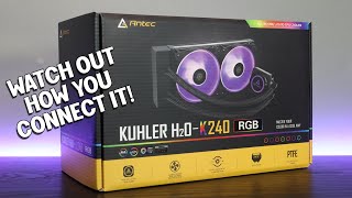 ANTEC KUHLER H2O K240 RGB liquid cooling system  review [upl. by Anirazc]