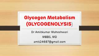 Glycogenolysis  Regulation of Glycogen Metabolism  NEET PG  Dr Amit Maheshwari [upl. by Deina280]