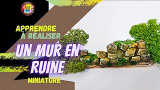 COMMENT JE FAIS DES MURS EN RUINE POUR UN PAYSAGE DE CAMPAGNE TUTO [upl. by Angeli]