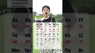 学英语的第一步就是先学26个字母的自然拼读发音！零基础学英语必备！建议反复跟读哦！ 英语启蒙 学英语 每日英语 [upl. by Eitnom]