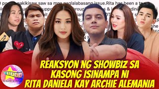 Reaksyon ng Showbiz sa Kasong Isinampa ni Rita Daniela kay Archie Alemania [upl. by Ymeon]