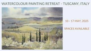 WATERCOLOR PAINTING RETREAT  TUSCANY [upl. by Anerres]