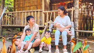 2 Twin Sisters and Dad Go Gardening to Prepare Food for Winter  Wife Cooks amp Look After Children [upl. by Nisa]