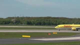 AirberlinTUIFLY beim Start ad Flughafen Düsseldorf [upl. by Baumbaugh]