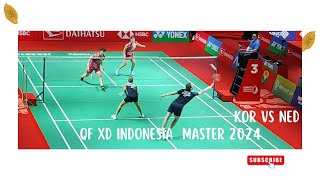 QF XD Indonesia Master  KIM Won Ho amp JEONG Na Eun VS Robin TABELING amp Selena PIEK [upl. by Onailimixam]