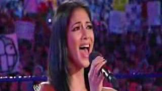 Nicole Scherzinger America The Beautiful Live Performance At Wrestlemania 25 [upl. by Nerraf147]