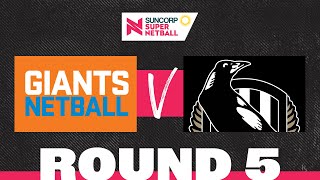 GIANTS v Magpies  SSN 2022 Round 5  Full Match  Suncorp Super Netball [upl. by Osnofedli335]